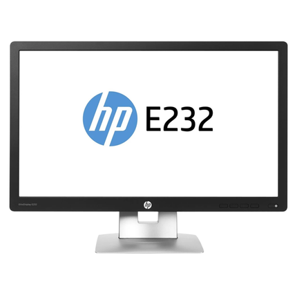 23" Монитор втора употреба HP EliteDisplay E232 - (1920 x 1080, IPS - матрица, DisplayPort, VGA, HDMI)
