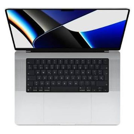 A silver aluminum laptop with a black keyboard and a colorful abstract display on the screen, shown against a plain white background.
Apple MacBook Pro 16.2-Inch A2485 - CPU M1 Pro - 10 cores, 32GB RAM Laptop vtora upotreba