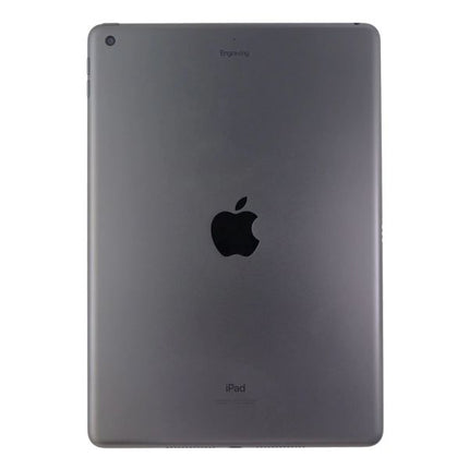 Back view of an Apple iPad on a white background