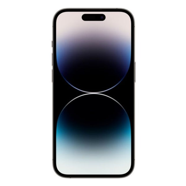 Apple iPhone 14 Pro Space Black Smartfon vtora upotreba, 256GB s garantsia with gradient design on a white background