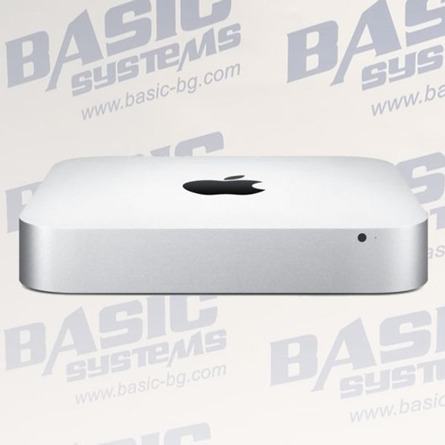 White electronic device with Apple logo on a light gray background with 'Basic Systems' branding.
Appple Mac mini 7.1 Late 2014 A1347 Kompyutar vtora upotreba