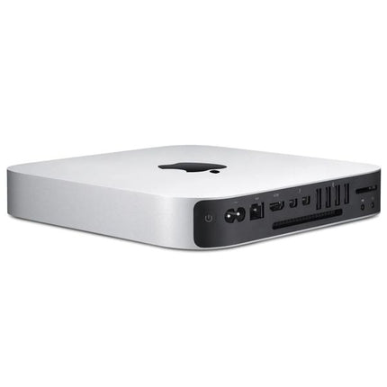 Side view of a white electronic device with ports on a white background
Appple Mac mini 7.1 Late 2014 A1347 Kompyutar vtora upotreba