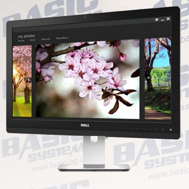DELL UltraSharp UZ2315Hf 23" Монитор втора употреба - FHD(1920 x 1080), IPS - матрица, HDMI, DisplayPort, VGA, USB 3.0, Full HD webcam