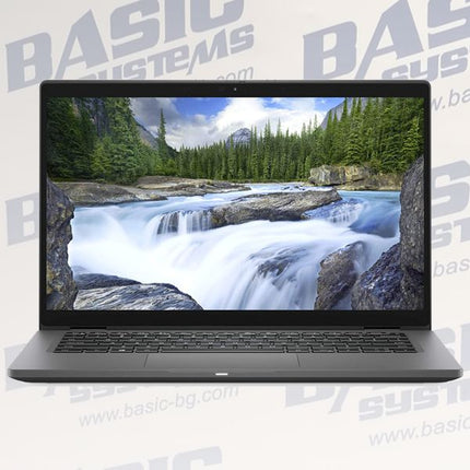 Laptop displaying a scenic wallpaper of a waterfall on a light gray background with 'BASIC SYSTEMS' branding.
DELL Latitude 7310 2 in 1 Laptop vtora upotreba 