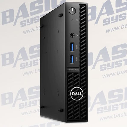 Dell OptiPlex 3000 small form factor computer on a white background with 'BASIS' branding.