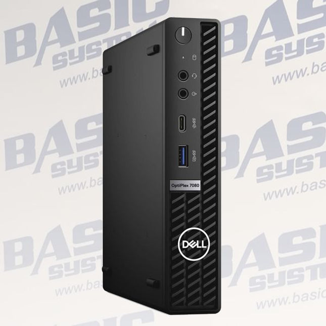 DELL OptiPlex 7080 micro Компютър втора употреба - CPU i5-10400T, 16GB RAM, 256GB SSD, UHD Graphics 630, WiFi
