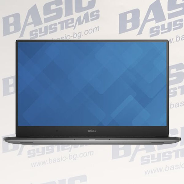 Laptop DELL Precision 5510 Laptop vtora upotreba with blue screen on a light gray background with 'Basic Systems' branding.