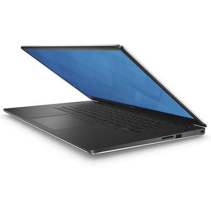 Laptop DELL Precision 5510 Laptop vtora upotrebawith a blue screen on a white background