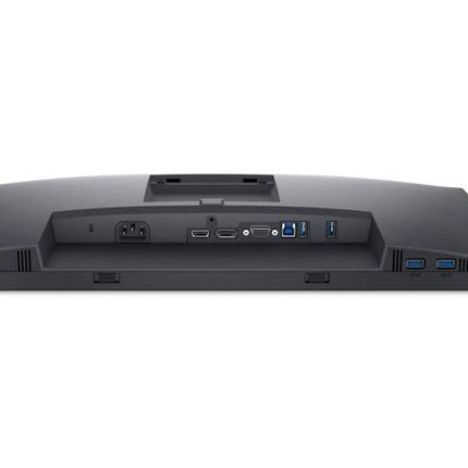 The rear view of a black computer monitor showing its port panel with various connectors including HDMI, USB, and VGA, on a white background.
24" Monitor vtora upotreba Dell Monitor P2422H Frameless 