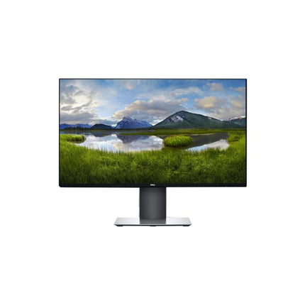 Computer monitor displaying a scenic wallpaper of mountains and lake on a white background DELL U2419H 24" Monitor vtora upotreba