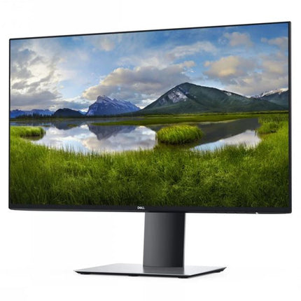 Monitor displaying a scenic wallpaper of mountains and lake on a white background DELL U2419H 24" Monitor vtora upotreba