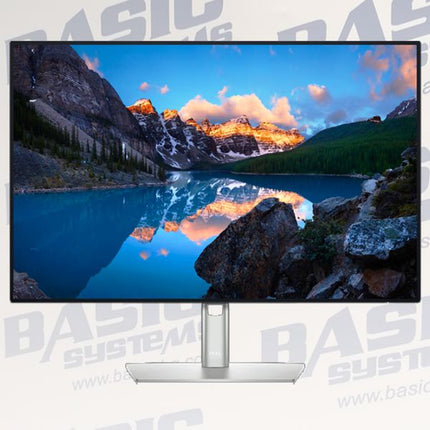 Monitor displaying a scenic view of a lake and mountains with 'Basic System' branding in the background.
24" Monitor vtora upotreba Dell UltraSharp U2421E, WUXGA, IPS, USB-C 3.2 Gen 1, HDMI, DisplayPort