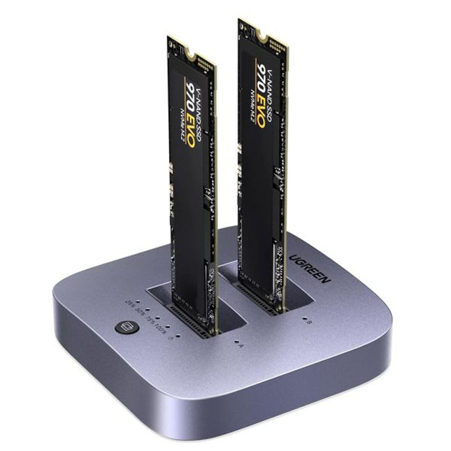Докинг станция UGREEN 20Gbps Hard Drive, NVMe за два диска и офлайн клониране