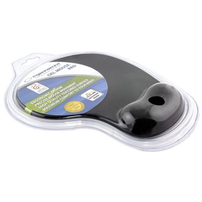 Esperanza Подложка за мишка с ГЕЛ Black 230x190x20mm