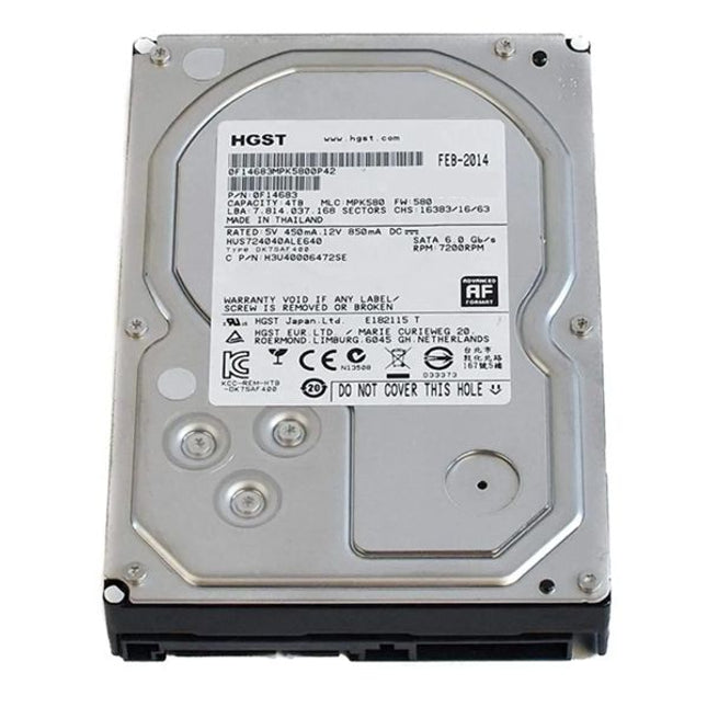 HGST Ultrastar 7K4000 4TB 3.5″ Твърд диск втора употреба, SATA, 7200rpm, 0F14683