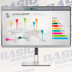 HP EliteDisplay E273q - 27" Монитор втора употреба - (QHD 2560 x 1440, IPS - матрица, VGA, DisplayPort, HDMI, USB 3.0, USB Type-C)