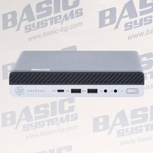 HP ProDesk 600 G3 Desktop Mini Компютър втора употреба - CPU i5 7500t - 3.30 GHz, 8GB RAM, 512GB SSD, HD Graphics 530