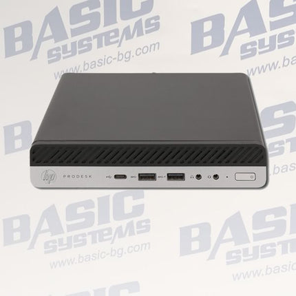 HP ProDesk 600 G5 Desktop Mini Компютър втора употреба - CPU G5420T - 3.20 GHz, 16GB RAM DDR4, 256GB SSD, UHD Graphics 610