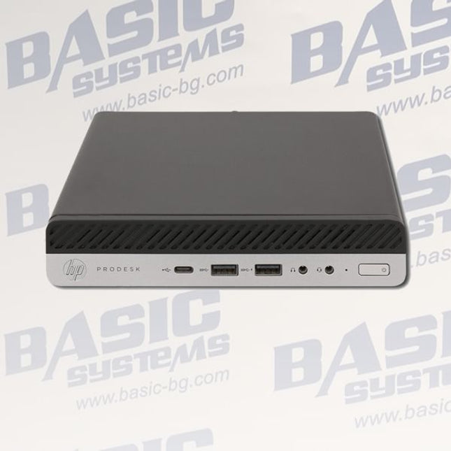 HP ProDesk 600 G5 Desktop Mini Компютър втора употреба - CPU G5420T - 3.20 GHz, 16GB RAM DDR4, 256GB SSD, UHD Graphics 610