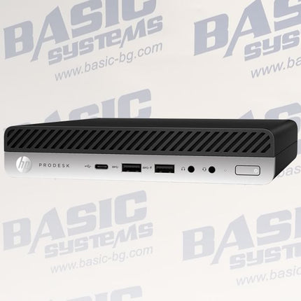HP ProDesk 600 G5 Desktop Mini Компютър втора употреба - CPU G5420T - 3.20 GHz, 16GB RAM DDR4, 256GB SSD, UHD Graphics 610