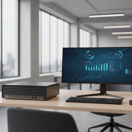 HP EliteDesk 800 G6 SFF Компютър втора употреба - CPU i5-10500, 8GB RAM, 256GB NVMe, UHD Graphics 630