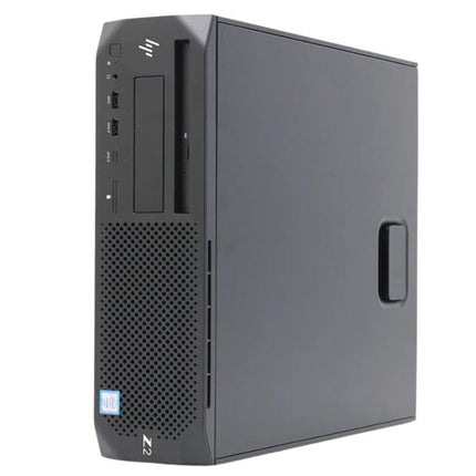Black computer tower on a white background
HP Z2 Small Form Factor G4 Rabotna stantsia vtora upotreba
