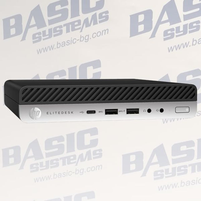 HP EliteDesk 800 G3 Desktop mini Компютър втора употреба - CPU I5 6500T - 2.50 GHz, 8GB RAM, 256GB NVMe, HD Graphics 530