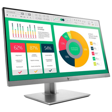 HP EliteDisplay E223 монитор втора употреба 23" - (1920 x 1080, IPS - матрица, DisplayPort, VGA, HDMI)