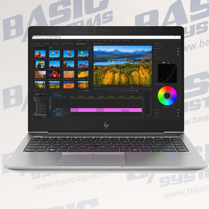 HP ZBook 14u G5 Лаптоп втора употреба - CPU i7-7600U, 16GB RAM DDR4, 512GB NVME, (AMD Pro WX3100-4GB, IPS, 1920x1080, TOUCH)