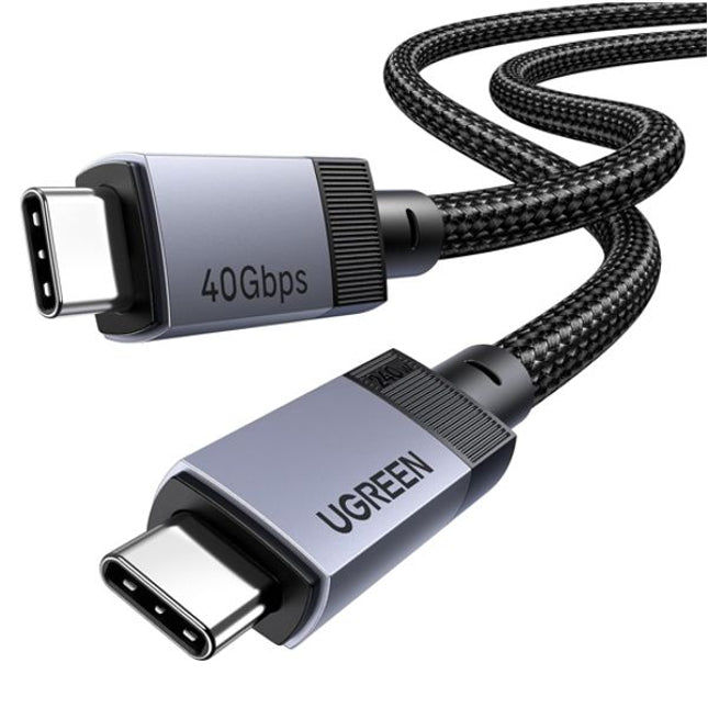 Кабел UGREEN - 40 Gbps, USB-C, Cable with 240 W Fast Charging, 4K Video, 1 метър