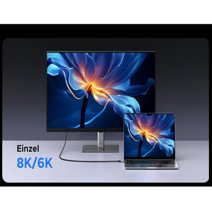 Кабел UGREEN - 40 Gbps, USB-C, Cable with 240 W Fast Charging, 4K Video, 1 метър
