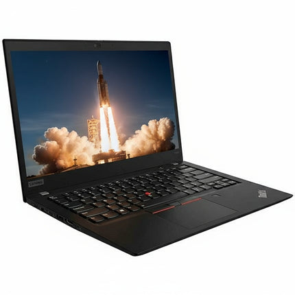 Laptop displaying a rocket launch on the screen with a white background
Lenovo ThinkPad T490s Лаптоп втора употреба - CPU i7-8665U