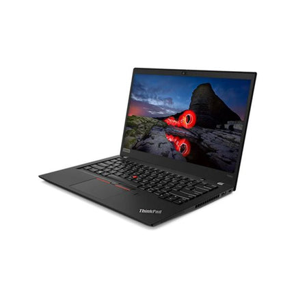 Black ThinkPad laptop on a white background
Lenovo ThinkPad T490s Лаптоп втора употреба - CPU i7-8665U