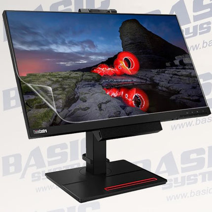 24" Lenovo ThinkVision TIO24 Gen 4 Monitor vtora upotreba  with a black stand and base, featuring a screen protector applied to the left side of the display, set against a light gray background with a faint watermark.
24" Lenovo ThinkVision TIO24 Gen 4 Monitor vtora upotreba 