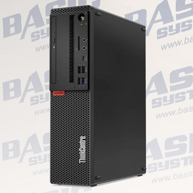 Black Lenovo desktop computer tower on a light gray background with 'BASIS' branding.
Lenovo ThinkCentre M720s SFF Kompyutar vtora upotreba