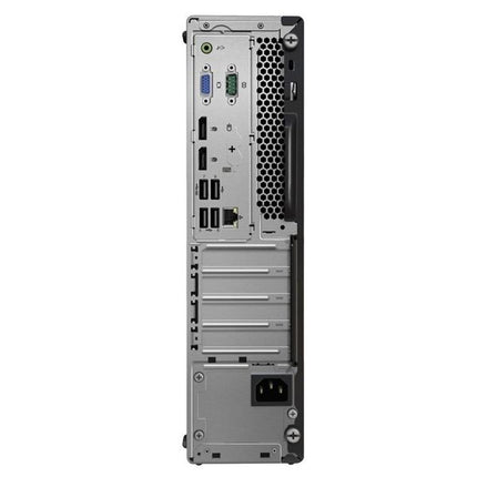 Back view of a computer tower on a white background
Lenovo ThinkCentre M720s SFF Kompyutar vtora upotreba