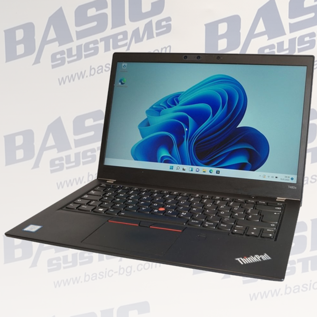 Lenovo ThinkPad T480s Лаптоп втора употреба - CPU i5-8350U, 16GB RAM DDR4, 256GB NVMe, HD Graphics 620 (1920x1080, IPS)