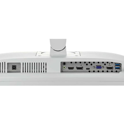 Close-up of the rear panel of a white projector, showing ventilation grilles, a lens cover, and multiple input/output ports including USB, VGA, and DVI.
Monitor vtora upotreba Fujitsu P24-9T 