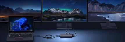 UGREEN Revodok Pro 308 до три монитора Docking Station USB C Hub 2HDMI, VGA, 4 x 10Gbps USB Ports, PD 100 W
