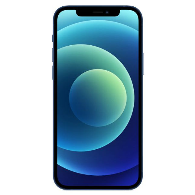 Apple iPhone 12 Смартфон втора употреба, Blue, 64 GB, Процесор:  Hexa-core (2x3.1 GHz Firestorm + 4x1.8 GHz Icestorm) Чипсет:  Apple A14 Bionic (5 nm) РАМ памет:  4GB RAM памет:  64 GB Слот за карта: не Nano-SIM and eSIM or Dual SIM: да Видео ускорител: Apple GPU (4-core graphics) Размер на дисплея:  6.1 inches,