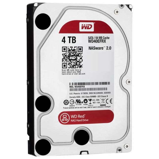 Western Digital WD Red NAS Hard Drive - 4 TB Твърд диск втора употреба, SATA, 3.5″, 5400rpm, WD40EFRX