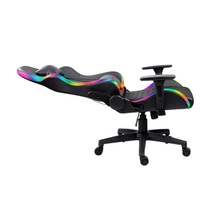 Gaming chair with RGB lighting on a white background
Geyming kreslo XtrikeMe GAMING GC907