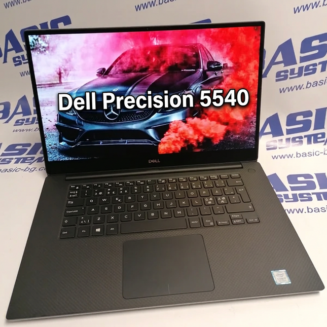 Лаптоп Dell Precision 5540 - CPU  i9 9880H, 64GB RAM, 256GB SSD, Quadro T2000 (4GB, GDDR5, 128Bit, 3840 x 2160, Touch)