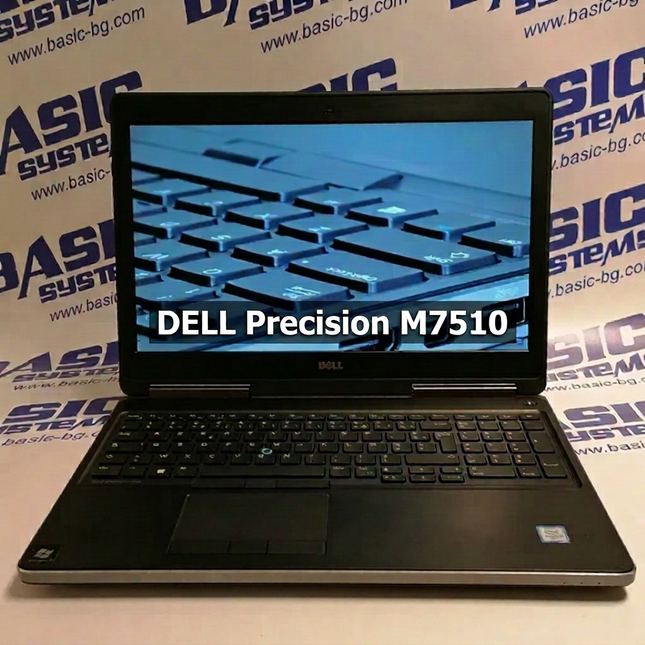 DELL Precision M7510 Лаптоп втора употреба - CPU i7 6820HQ, 32GB RAM DDR4, 512GB SSD, NVIDIA Quadro M2000M (4GB GDDR5), IPS, FHD