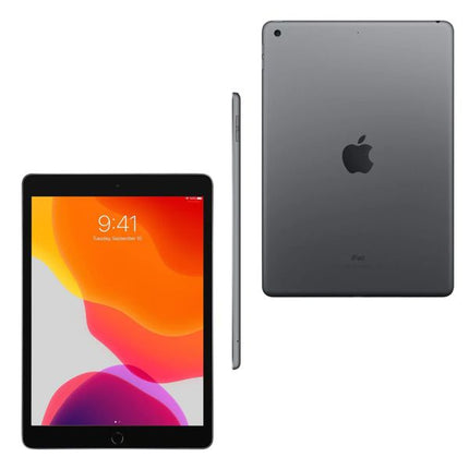 Модел:  Apple iPad A2197 Процесор:  Quad-core 2.34 GHz (2x Hurricane + 2x Zephyr) Чипсет:  Apple A10 Fusion (16 nm) РАМ памет:  3GB RAM памет:  128 GB Слот за карта: не Nano-SIM и eSIM: да Видео ускорител: PowerVR Series7XT Plus (шест-ядрена графика) Размер на дисплея:  10.2 inches, 324.6 cm2 Технология на дисплея:  IPS LCD с LED подсветка, капацитивен сензорен екран Резолюция на дисплея:  1620 x 2160 пиксела, съотношение 4:3 Предна камера: 1 , 2 MP Камера: 8 MP, AF