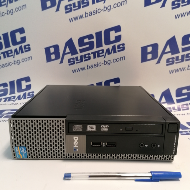 Компютър втора употреба DELL OptiPlex 7010 - CPU i7-3770S 3.10 GHz, 8GB RAM, 500GB HDD, HD Graphics 4000 поглед отпред.