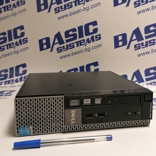 Компютър втора употреба DELL OptiPlex 9020 с USFF кутия, процесор i5-4570S, 4GB RAM, 320GB твърд диск и сериен порт.
