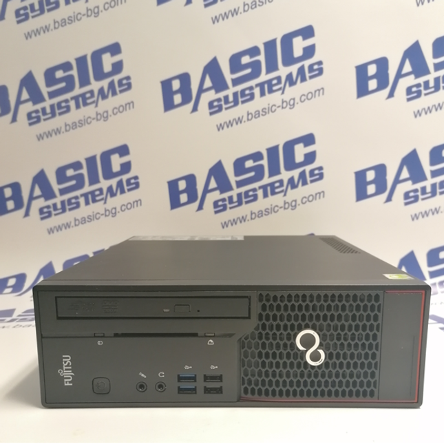 Компютър втора ръка на Fujitsu модел ESPRIMO C720, размер на кутията -   SFF,  i3 4130 процесор с 3.40GHz честота на работа, оперативна памет 4GB,  твърд диск 500GB и интегрирана в процесора видеографика HD Graphics 4400