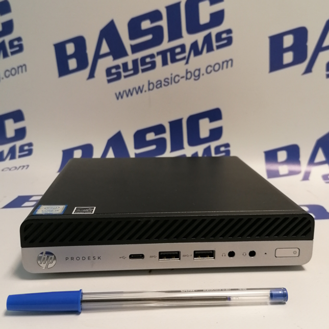 HP ProDesk 600 G4 Desktop Mini Компютър втора употреба - CPU i5-8600T - 3.70 GHz, 16GB RAM DDR4, 256GB NVMe, UHD Graphics 630