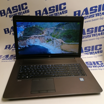 Лаптоп втора ръка HP ZBook 17 G3 с процесор i5-6400HQ на 2.60GHz работна честота, оперативна памет 8GB DDR4, твърд диск 256 GB SSD и видеокарта NVIDIA Quadro M1000M.
